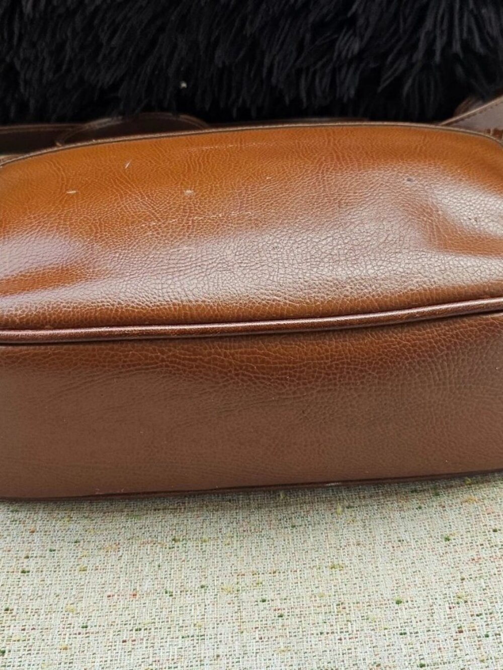 Vintage Liz Claiborne Women Purse Handbag Brown Leather Shoulder Bag - Picture 7 of 12